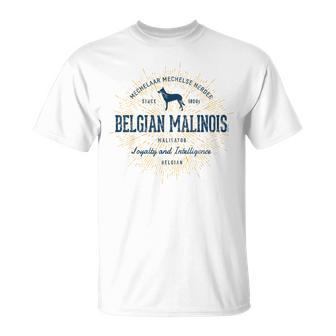 Belgian Malinois Vintage Belgian Shepherd Malinois T-Shirt - Seseable