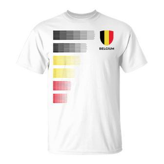 Belgium Flag Emblem Patriotic Belgian National Ancestry T-Shirt - Monsterry UK