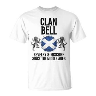Bell Clan Scottish Family Name Scotland Heraldry T-Shirt - Seseable