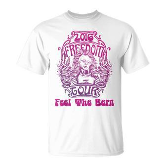 Bernie Sanders T Retro Hippy Cool Feel The Bern T-Shirt - Monsterry