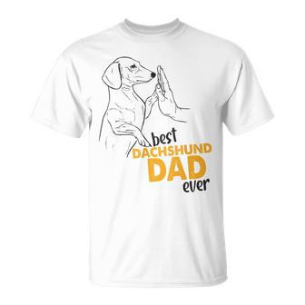 Best Dachshund Dad Ever Dachshund Dad T-Shirt - Geschenkecke