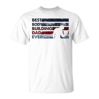 Best Dad Ever Father Vintage Body Building T-Shirt - Monsterry UK