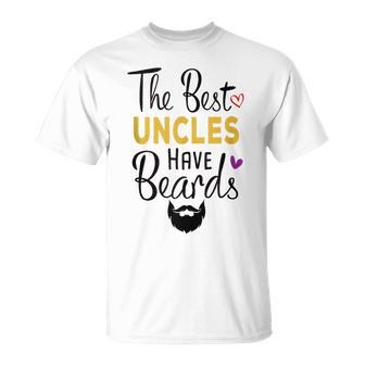 The Best Uncles Have Beards Bearded Uncle Father's Day T-Shirt - Thegiftio UK