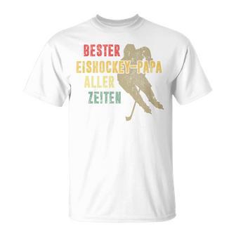 Bester Eishockey-Papa Aller Zeiten Herrenatertag Geschenk T-Shirt - Geschenkecke