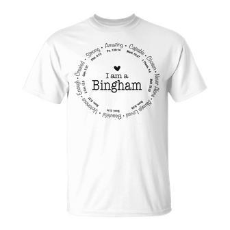 Bingham Family Name Mom Name T-Shirt - Monsterry AU