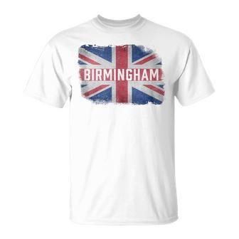 Birmingham United Kingdom British Flag Vintage Uk Souvenir T-Shirt - Monsterry