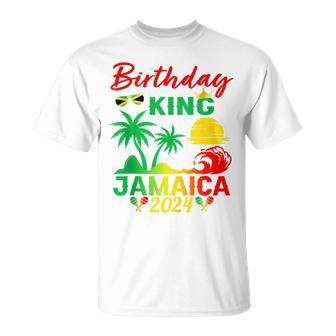 Birthday King Jamaica 2024 Jamaican Vacation Trip Men_S T-Shirt - Seseable