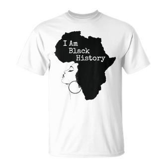 I Am Black History Month Black Woman African Pride T-Shirt - Thegiftio UK
