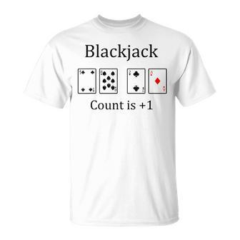 Blackjack 21 Game Card Counting Gambling T-Shirt - Monsterry CA