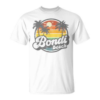 Bondi Beach Australia Retro 70S Vintage Beach Summer T-Shirt - Monsterry AU