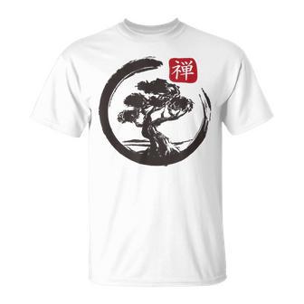 Bonsái Zen Con Tinta Tradicional Japonesa Camiseta unisex - Regaloses