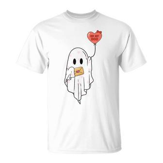 Be My Boo Ghost Happy Valentine's Day Couple Girl T-Shirt - Monsterry UK