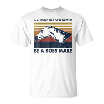 Boss Mare Equestrian Themed For Horse Lovers T-Shirt - Monsterry DE