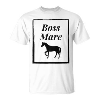 Boss Mare Horse Riding Equestrian Graphic T-Shirt - Monsterry DE