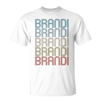 Brandi First Name Vintage Retro T-Shirt - Monsterry AU