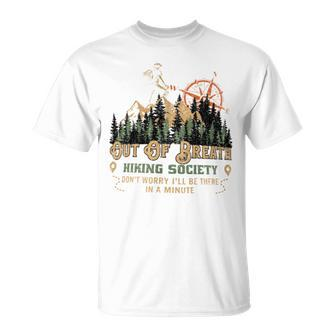 Out Of Breath Hiking Society T-Shirt - Seseable