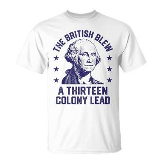 The British Blew A 13 Colony Lead Retro Us George Washington T-Shirt - Monsterry AU