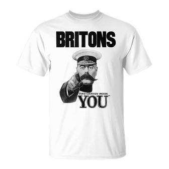 Britons Your Country Needs You Lord Kitchener T-Shirt - Thegiftio UK