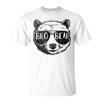 Brother Bear Face Sunglasses Big Little Brother Father's Day T-Shirt - Thegiftio UK