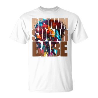 Brown Sugar Babe Proud Afro Queen Black Pride Melanin T-Shirt - Monsterry