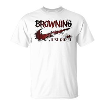 Browning Family Name Browning Last Name Team T-Shirt - Seseable
