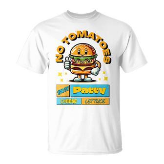 Burger-Fun- Witziger Spruch Comic-Style T-Shirt - Geschenkecke