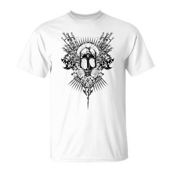 Camisa De Caballero Templario Con Espadas Camiseta unisex - Regaloses