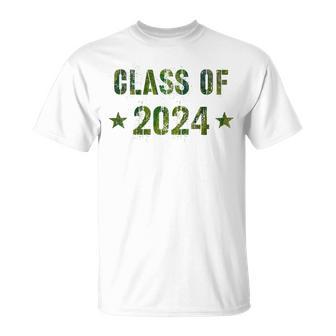 Camo Graduation Class Of 2024 12Th Grade Last Day Senior 12 T-Shirt - Monsterry UK
