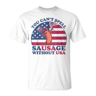 You Can’T Spell Sausage Without Usa 4Th Of July Quote T-Shirt - Monsterry CA