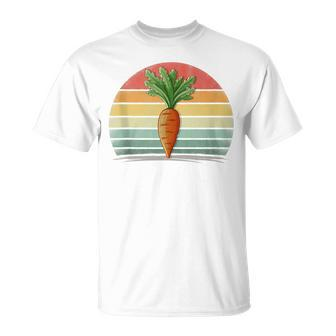 Carrots Vegetable Retro Style Distressed Vintage Carrots T-Shirt - Monsterry UK