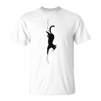 Cat Silhouette For Cat And Animal Lovers Cats Mom And Dad T-Shirt - Monsterry