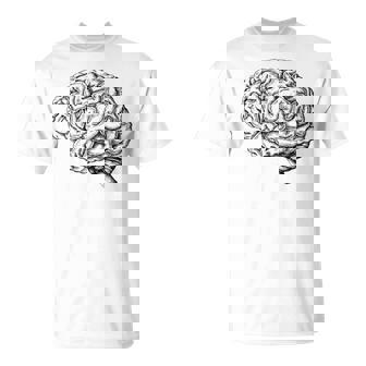 Cerebro Dibujado A Mano Diseño De Cerebro Humano Regalo Camiseta unisex - Regaloses