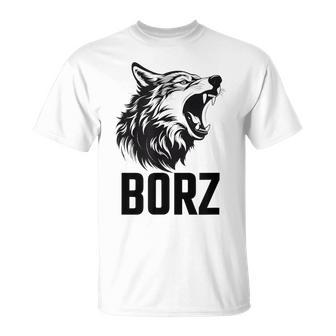 Chechnya Chechen Republic Borz White T-Shirt - Seseable