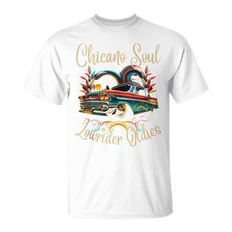 Chicano Soul Lowrider Oldies Car Clothing Low Slow Cholo Men T-Shirt - Monsterry
