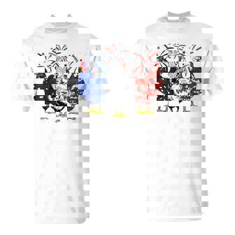 Chicken Usa Flag Patriotic Chicken Lover 4Th Of July T-Shirt | Mazezy
