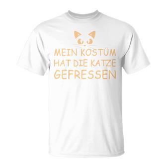 Children's Mein Kostüm Hat Die Katze Gefressen Cool T-Shirt - Seseable