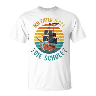 Children's School Child Cool Pirate Boys Ich Enter Jetzt Die School 80 T-Shirt - Geschenkecke