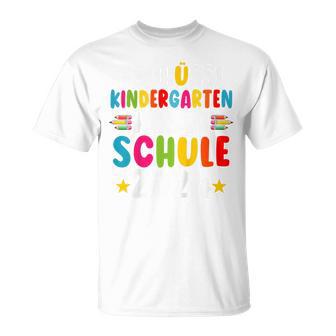 Children's Tschüss Kindergarten Hello School 2024 T-Shirt - Seseable