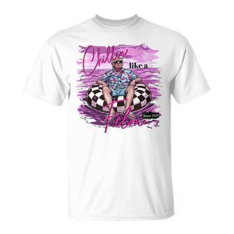 Chillin Like A Felon Retro Pink Summer Trump 2024 T-Shirt - Monsterry DE