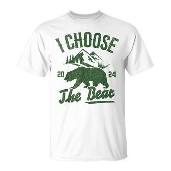 I Choose The Bear 2024 T-Shirt | Mazezy AU