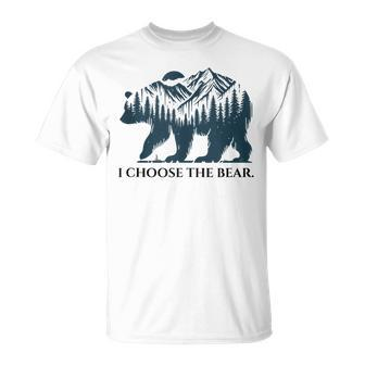 I Choose The Bear Feminist I Choose The Bear T-Shirt - Monsterry UK