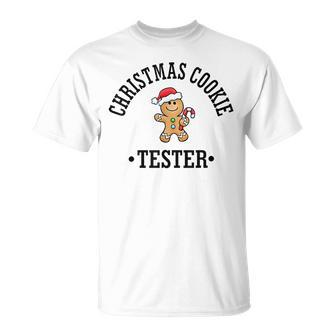 Christmas Cookie Tester Baker Gingerbread Couple Matching T-Shirt | Mazezy