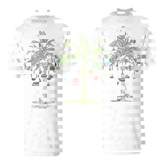 Christmas In July Aloha Tropical Xmas Holiday Beach Hawaiian T-Shirt - Thegiftio