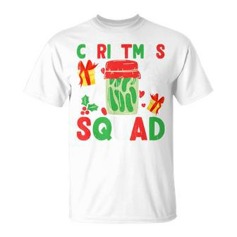 Christmas Pickle Squad Matching Group Holiday Pajama T-Shirt - Monsterry AU