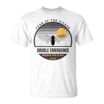 Cicada Double Emergence Broods Xix Xii Insect Reemergence T-Shirt - Monsterry