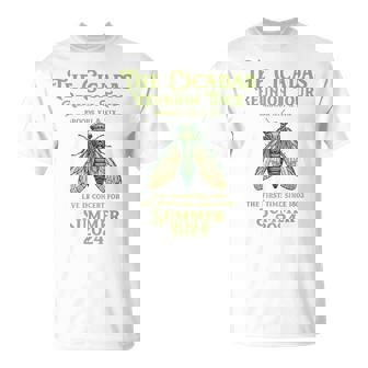 The Cicada Year Reunion US Tour Entomology Cicada 2024 T-Shirt | Mazezy