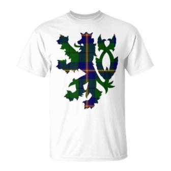 Clan Carmichael Tartan Scottish Family Name Scotland Pride T-Shirt - Seseable