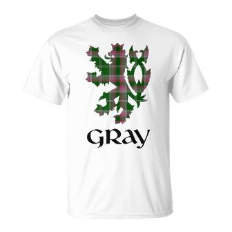 Clan Gray Htg Tartan Scottish Family Name Scotland Pride T-Shirt - Seseable