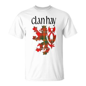 Clan Hay Tartan Scottish Family Name Scotland Pride T-Shirt - Seseable
