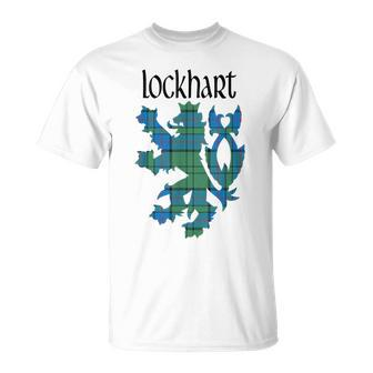 Clan Lockhart Tartan Scottish Family Name Scotland Pride T-Shirt - Seseable